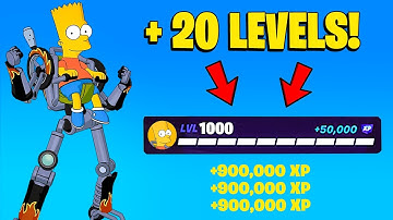 NEW BEST *NO TIMER* FORTNITE XP MAP to FARM & LEVEL UP FAST in SEASON SIMPSONS ! (850,000!)