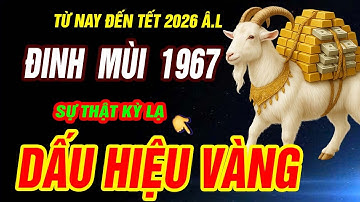 Dấu hiệu VÀNG HỐT TIỀN TỶ đúng từ này đến tết 2026 Â.L- Tuổi ĐINH MÙI 1967 TRỜI ĐANG ĐỘ CỰC GIÀU