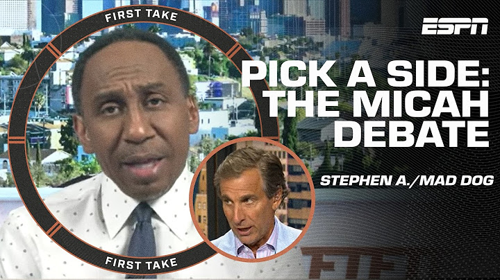 Stephen A. vs. Mad Dog debate on Micah Parsons 🍿 Whose side are you on?! 👀 | First Take