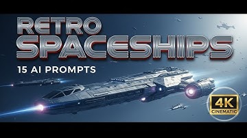 RETROFUTURE SPACESHIPS (AI) 🚀 Landing, Takeoff, Docking & Close-Ups | 4K |