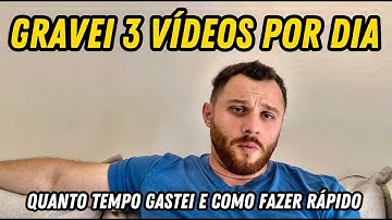🤯ISSO MUDOU TUDO, o segredo pra conseguir gravar 3 vídeos por dia sem enlouquecer