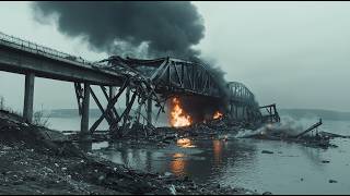 PUTIN IN A FURY! Ukrainian F-16s Destroy Millions of Tons of North Korean Ammo On the Crimean Bridge