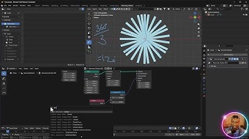 Blender Geometry Nodes: Designing a Reusable Propeller System - Time-Lapse