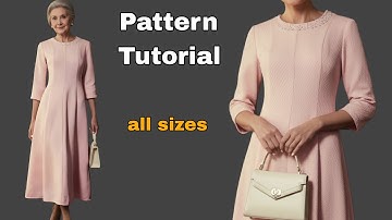 ✅️ Step-by-Step Evening Dress Pattern Tutorial | Beginner Friendly ✂️