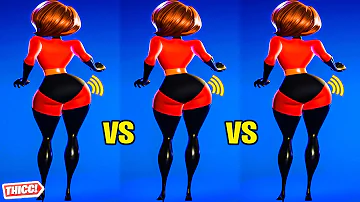 Fortnite Mrs Incredible Skin Party Hips 1 Hour Version! Thicc 🍑😘Hot New Elastigirl Skin😍 Zoomed In 😜