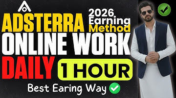 Adsterra Earning Trick 2026 with High CPM | Adsterra Direct Link Method | Earn Online Without Money