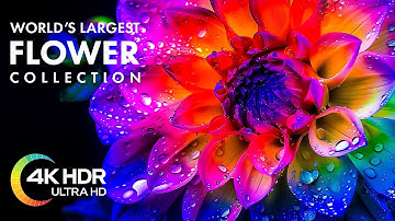 Flowers Blooming Time lapse in 4K Video Ultra HD with Relaxing Music