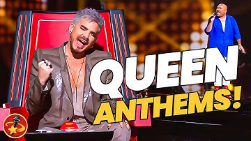10 EPIC Queen ANTHEMS on The Voice 🎤 UNFORGETTABLE Blind Auditions