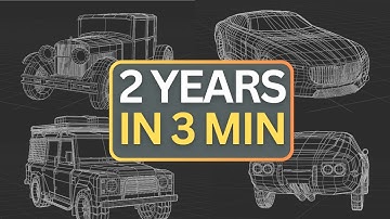 2 jaar in 3 minuten: mijn low-poly automodelleringsreis in Blender