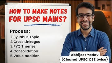 How to make notes for UPSC Mains before 2025 ENDS!