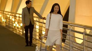 The husband plans to marry his mistress, unaware his wife is pregnant; he cries in regret.