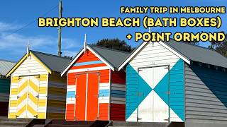 Melbourne Travel Vlog - Keluarga Datang ke Melbourne! Brighton Beach Bath Boxes   Point Ormond