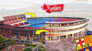 NEW Camp Nou Construction Update❗️Huge progress all over the stadium