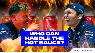 ALEX ALBON & MECHANICS VS HOT SAUCE | Spicy Taste Test | Mexico City Grand Prix | Williams Racing