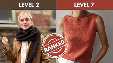 Ranking Popular Knitting Patterns from Easiest to Hardest