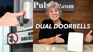 Dual Wireless Doorbell Setup: For Front & Back Doors