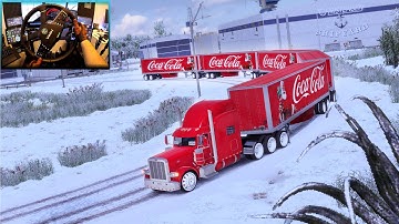 🚛🎄 The Ultimate Coca-Cola Truck Convoy – Winter Haul | ATS