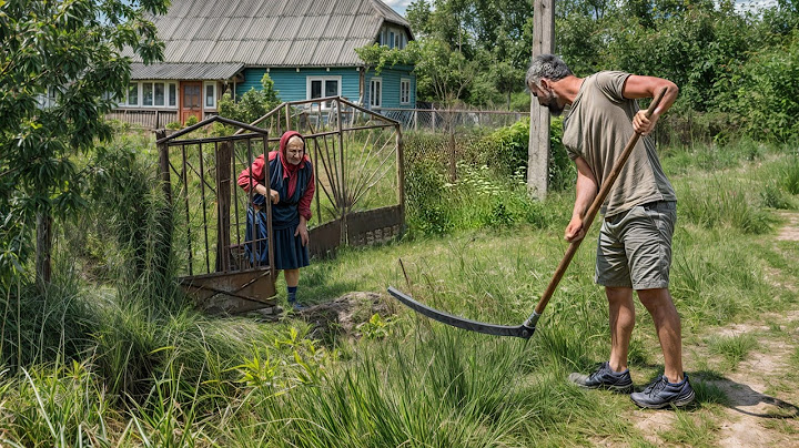 Heartwarming Day: Helping a Ukrainian Grandma in the Countryside