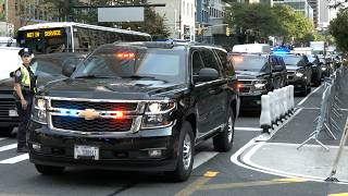 Busy day of VIP motorcades and heavy security during UN General Assembly in New York