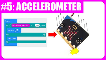 How to use accelerometer with micro:bit | Tutorial #5