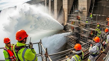 RIVERS STOPPED! How We Pour 10 Skyscrapers of Concrete to Tame Nature (Hydro Dam Construction)