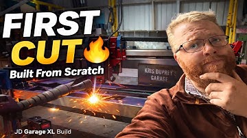 I Built a CNC Plasma Table From Scratch… and It Made Its FIRST CUT 🔥! JD Garage XL Build Ep1!