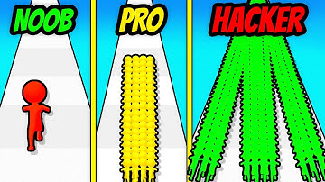 NOOB vs PRO vs HACKER Runner Pusher