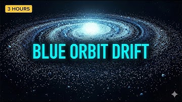 Blue Orbit Drift:🌌 Blue Galaxy Particles & Driving Techno Focus - 3 Hours