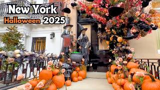 🎃 One Day Before Halloween! Best Halloween Decorations in Upper East Side | 4K NYC Halloween Walk