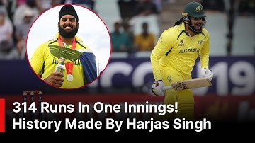 WATCH First-Ever Triple Century In ODI Cricket | Harjas Singh Scores 314 Runs Off 141 Balls | AC1Z