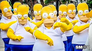 𝗛𝗢𝗠𝗘𝗥 𝗜𝗡𝗩𝗔𝗦𝗜𝗢𝗡: Dozens of Homers Hit the Promenade for Fortnite’s Simpsons Crossover
