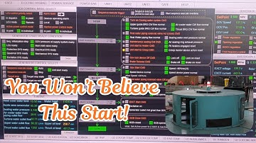 Watch a Francis Turbine Wake Up from Dead Stop to 30 MW, with Full Control Panel Commands!