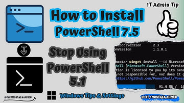 Stop Using PowerShell 5.1! How to Install PowerShell 7.5 | Latest PowerShell Version 👍