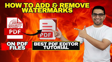 How to Add & Remove Watermarks on PDF Files (Best PDF Editor Tutorial) |Imran Arif Tech