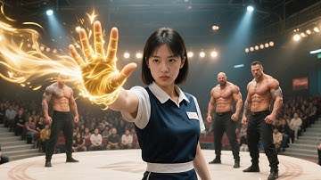 【Full】不起眼的掃地女孩竟是絕世高手，隨手一掌直接讓四大強者吐血求饒，頂級實力驚呆在場強者！！#短劇 #逆襲 #爽劇