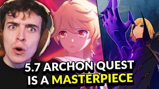 GENSHIN'S BEST QUEST?!? 5.7 Archon Quest FULL REACTION | Genshin Impact