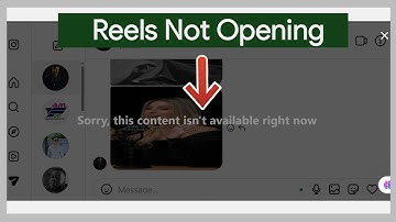 Reels Not Opening in Instagram Web Chat Reels Sorry This Content Isn