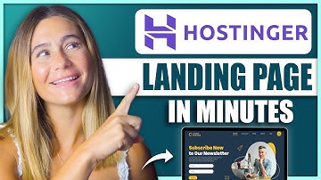 How to Create a Landing Page with Hostinger Website Builder