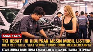 DIREMEHKAN ❗ TKI HEBOHKAN DUNIA USAI HIDUPKAN MESIN MOBIL LISTRIK MILIK CEO BULE CANTIK ASAL ITALI