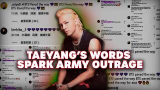 Taeyang Interview Sparks BTS Fan Outrage - What He Said?