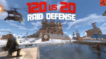 20-Man Clan vs. 120+ Enemies - Rust War Movie