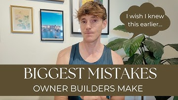 Avoid these 5 Mistakes! ⚠️ - A Builder Tells me the Most Common Mistakes of Owner Builders
