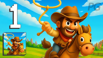 Cowboy Lasso Master: Idle Game - Gameplay Walkthrough [Android, iOS Game]