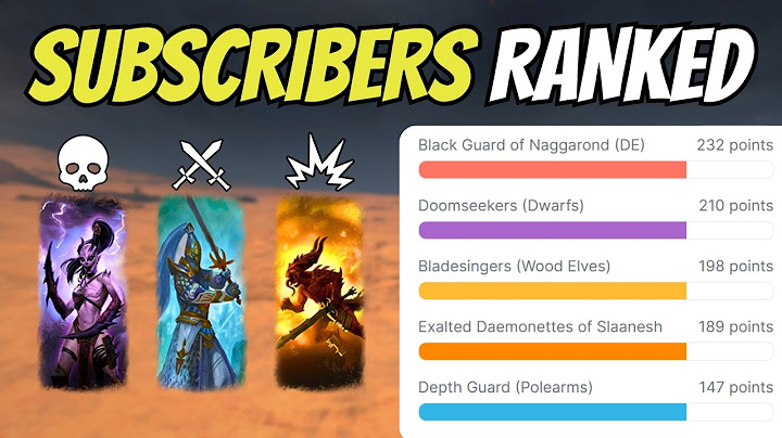 My Subscribers Ranked the BEST Melee Infantry Unit! | Total War Warhammer 3