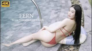 Fern 'Sticky' tryon Bikini Poolwear outfit lookbook
