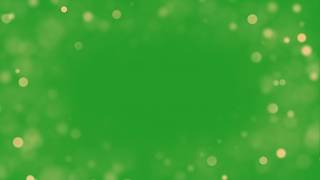 Beautiful bokeh lights green screen editing material | Golden light particles green screen