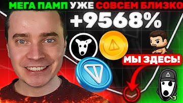 ⚠️МОЩНЫЙ МЕГА ПАМП НА +9647% УЖЕ СОВСЕМ БЛИЗКО 🟢 TONCOIN, DOGS, NOTCOIN, HMSTR, СТИКЕРЫ, ПОДАРКИ!