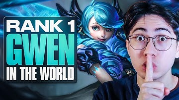 I got the RANK 1 GWEN JUNGLE to coach me. Here