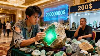 Poor guy awakens golden eye system, sees true value! Ordinary stone makes him richest at auction！