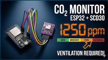 Koppeling van de Sensirion SCD30 CO₂-sensor met ESP32 | Zelfgemaakte, uiterst nauwkeurige CO₂-mon...